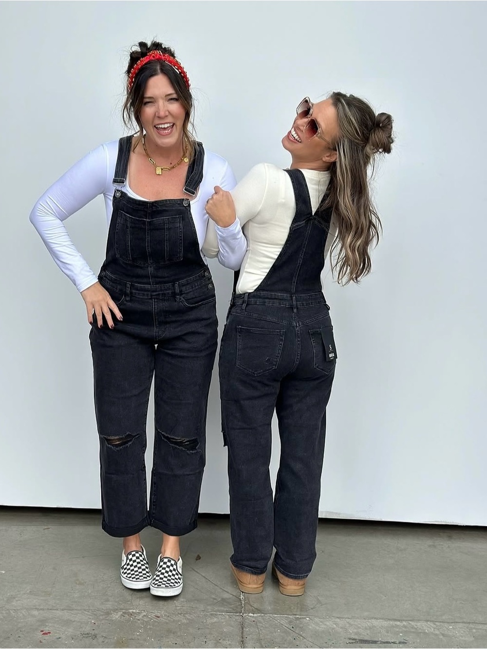 Mica Denim Distressed Overalls